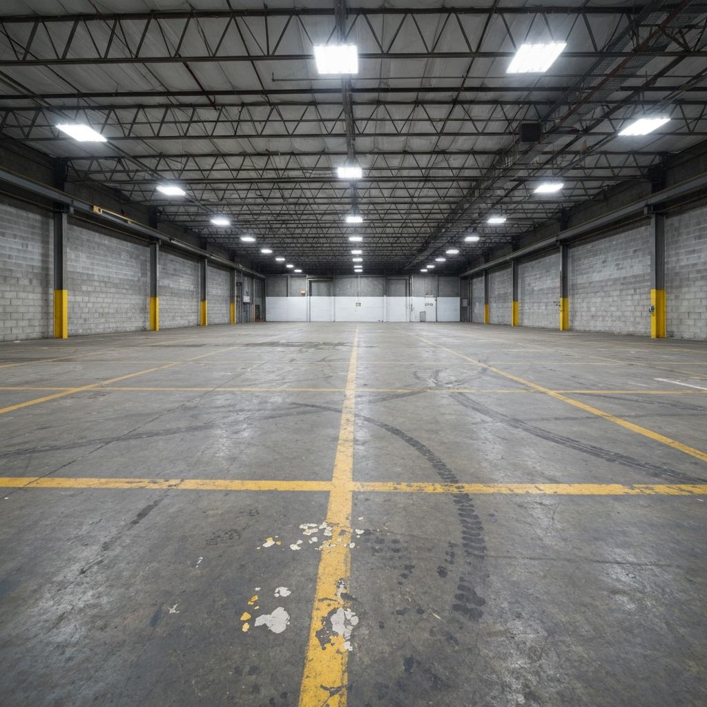 Distribution Warehouse — bare concrete before coating